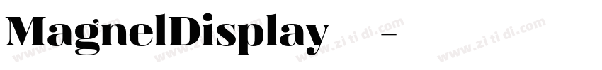MagnelDisplay 字体下载字体转换